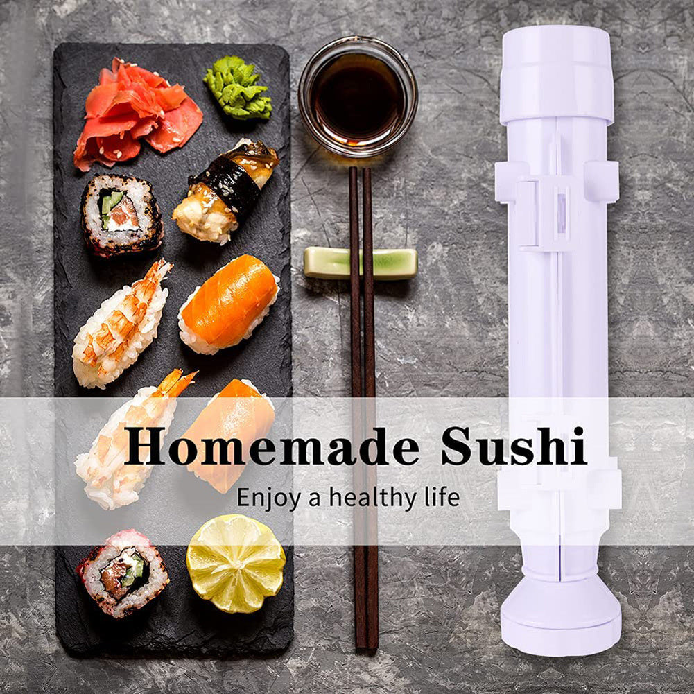 1pc Sushi Maker Set - Quick and Easy DIY Rice Mold Bazooka Roller Kit with Vegetable and Meat Rolling Tool - Perfect for Home Cooking and Entertaining