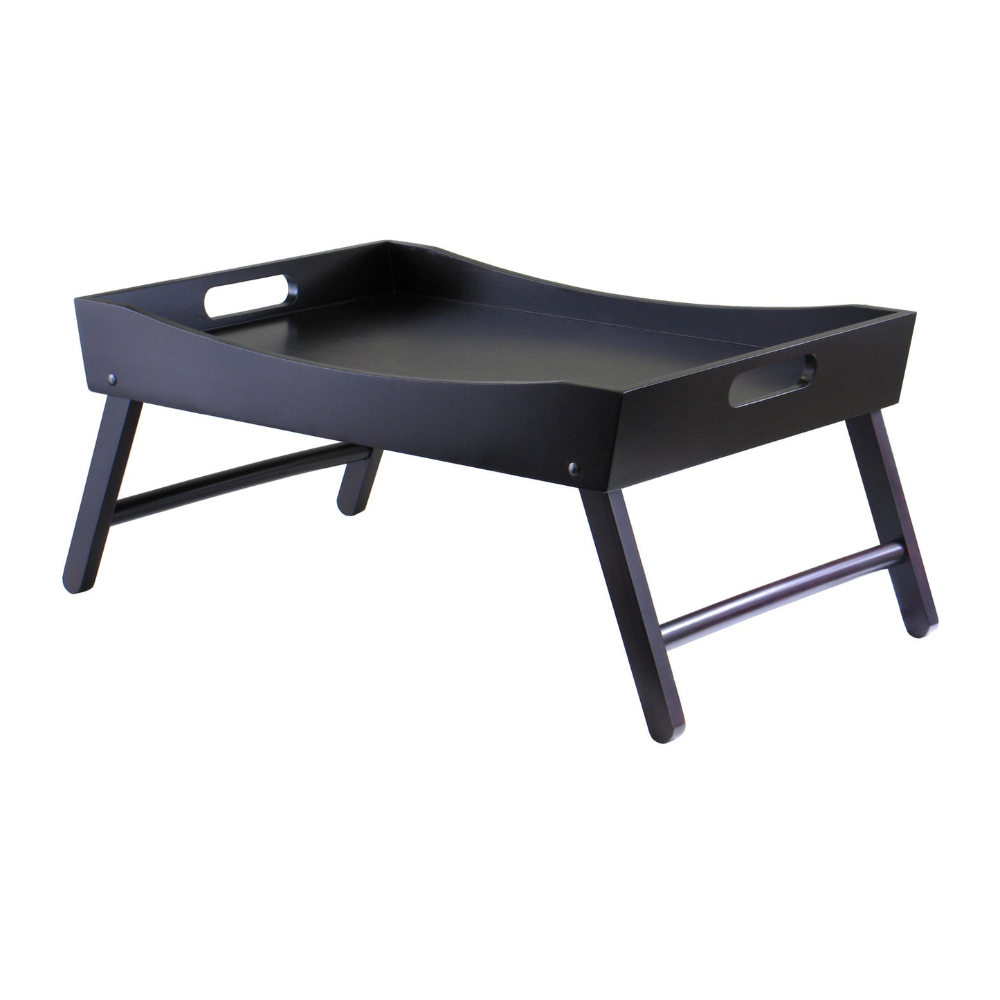 Benito Bed Tray with Curved Top; Foldable Legs