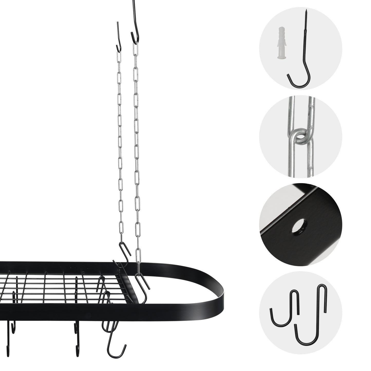 Pot Rack Black