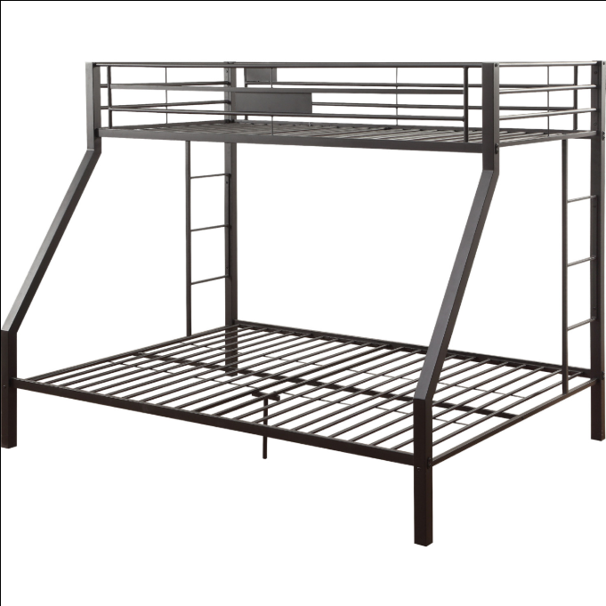 ACME Limbra Bunk Bed (Twin XL/Queen) in Sandy Black 38000