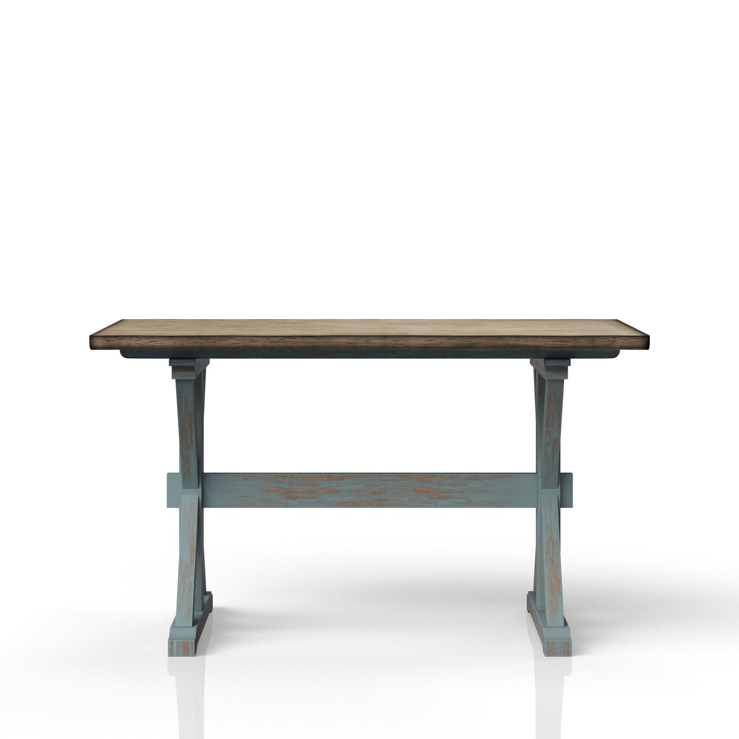 X Based Counter Height Casual Dining Table