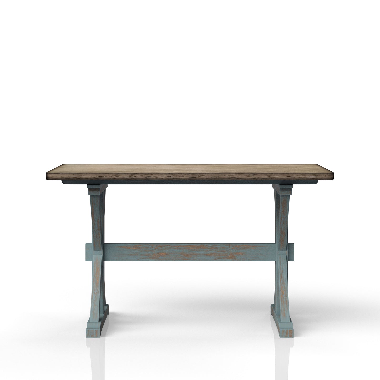 X Based Counter Height Casual Dining Table