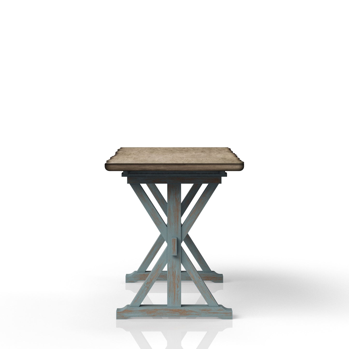 X Based Counter Height Casual Dining Table