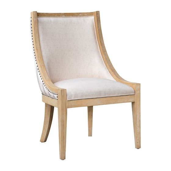 Upholstered Dining Chair with Nailhead Trim