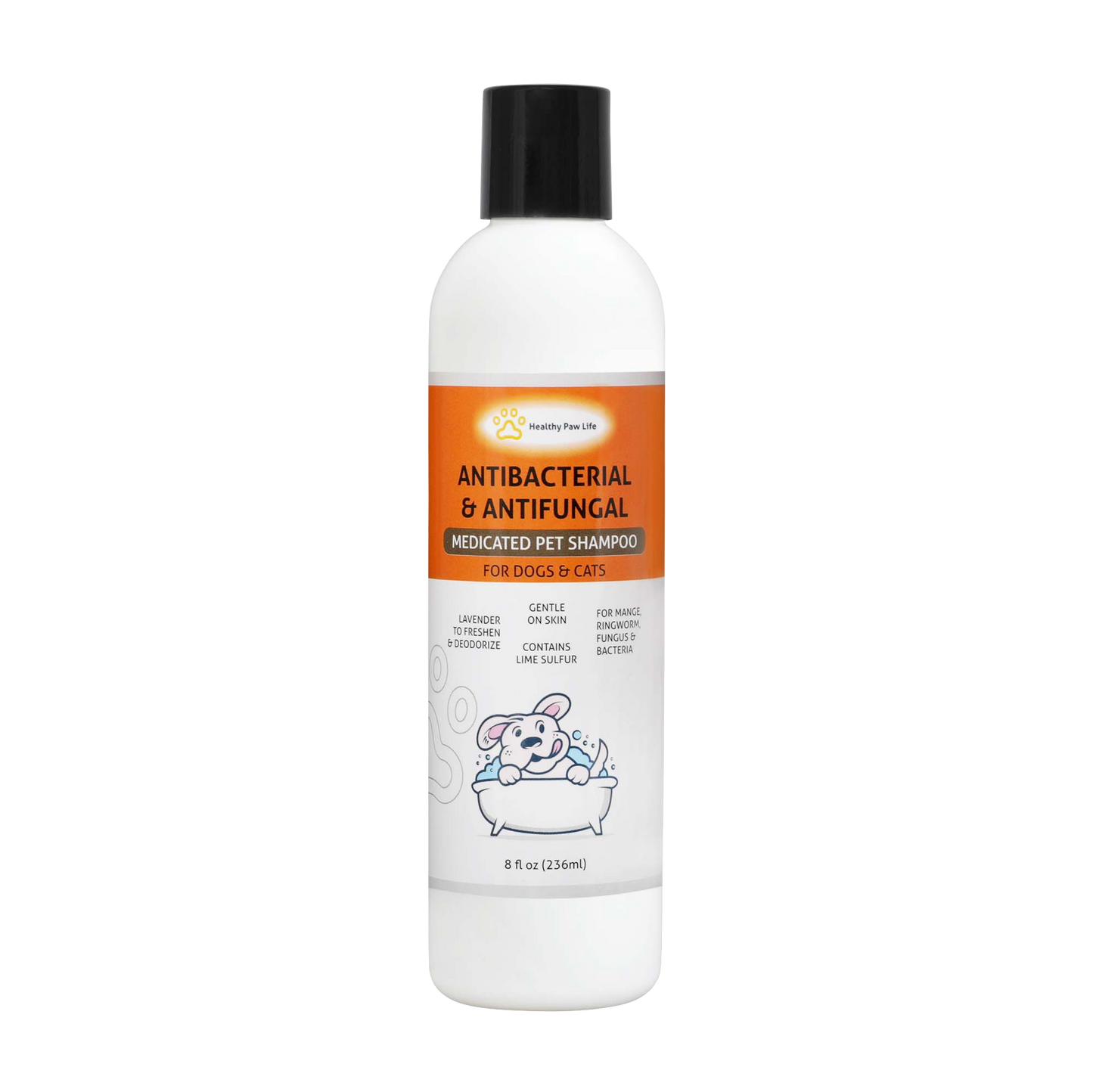 Lime Sulfur Pet Shampoo - Pet Care and Veterinary Solution for Itchy and Dry Skin - Safe for Dog;  Cat;  Puppy;  Kitten;  Horse